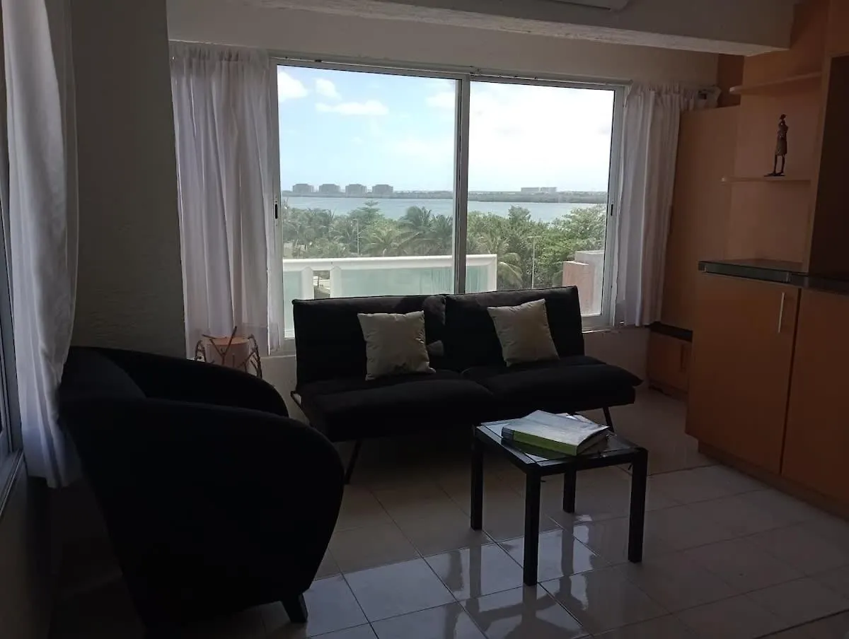 Comodo Condo Con Vista Al Mar Cancún Mexikó